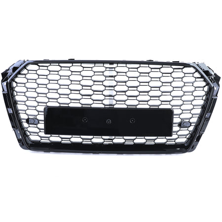 Griglia Sportiva Nera Lucida Senza Emblema per Audi A4 B9 8W 15-19