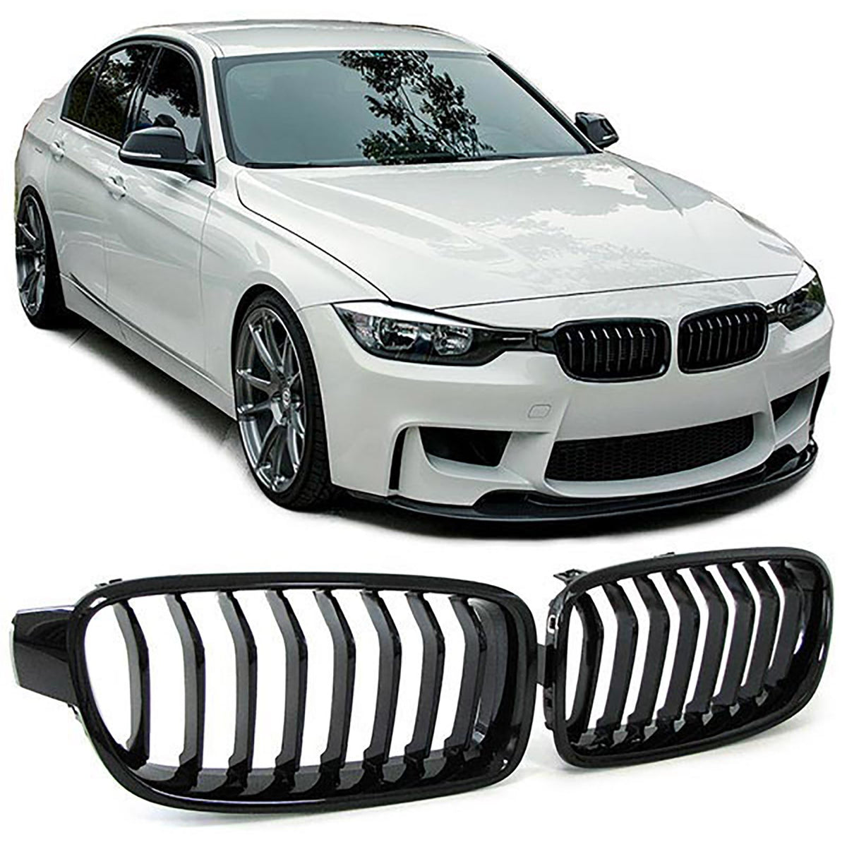 Griglia Sportiva Nera Lucida per BMW Serie 3 F30 F31 2011-2019