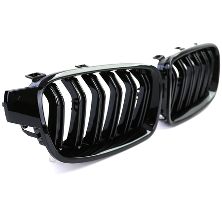Griglia Doppio Listello Nera Lucida per BMW Serie 3 F30 F31 2011-2019