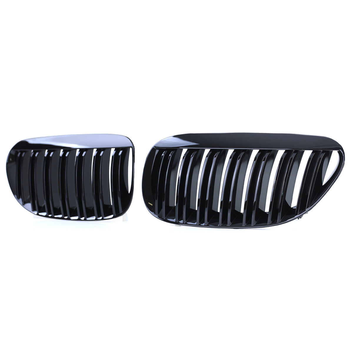 Griglia Sportiva Doppia Barra Nera Lucida per BMW Serie 6 E63 E64