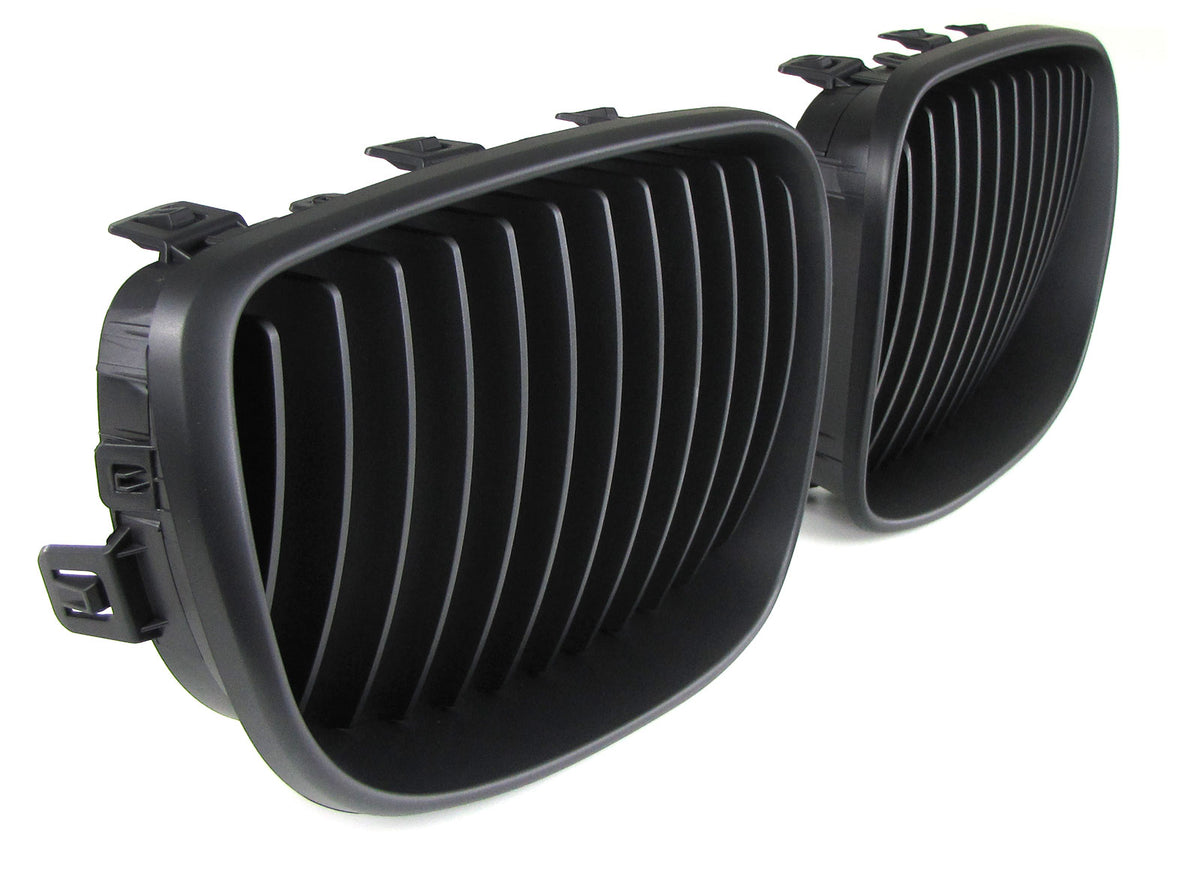 Griglia Sportiva Nera Anteriore per BMW Serie 1 E81 E82 E87 E88 2007-2012