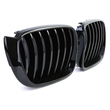 Griglia Sportiva Anteriore Nera Lucida per BMW X3 F25 X4 F26 Dal 2014