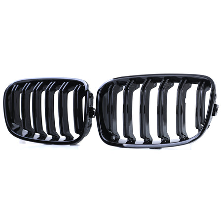 Griglia Doppio Stego Nera Lucida per BMW Serie 1 F20 F21 2010-2014