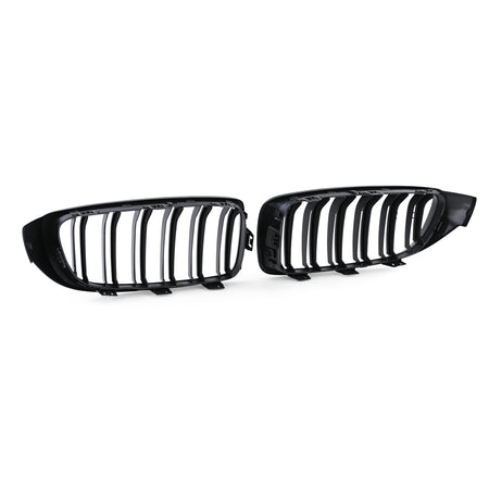 Griglia Doppia Barra Nera per BMW Serie 4 F32 F33 F36 2013-2021 in ABS