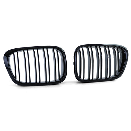 Griglia Doppio Passo Nera Lucida per BMW Serie 5 E39 (1995-2003) ABS Plug & Play