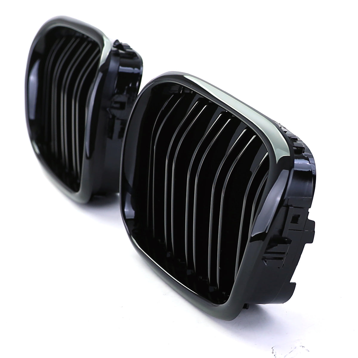 Griglia Doppio Passo Nera Lucida per BMW Serie 5 E39 (1995-2003) ABS Plug & Play