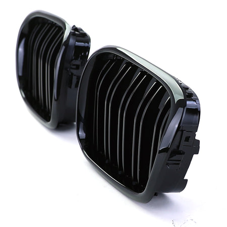 Griglia Doppio Passo Nera Lucida per BMW Serie 5 E39 (1995-2003) ABS Plug & Play