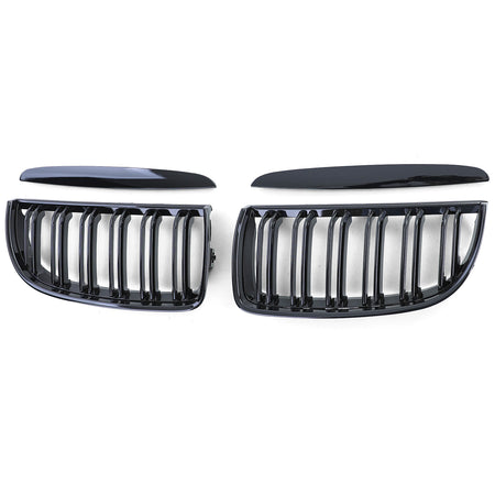 Griglia Doppio Stego Nera Lucida per BMW Serie 3 E90 E91 2005-2008