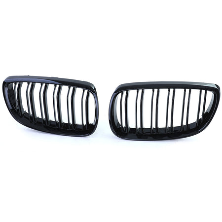 Griglia Sportiva Doppio Stego Nera Lucida per BMW Serie 3 E92 E93 2006-2010