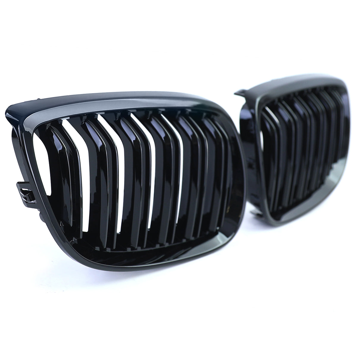 Griglia Sportiva Doppio Stego Nera Lucida per BMW Serie 3 E92 E93 2006-2010