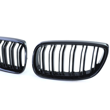Griglia Sportiva Doppio Stego Nera Lucida per BMW Serie 3 E92 E93 2006-2010
