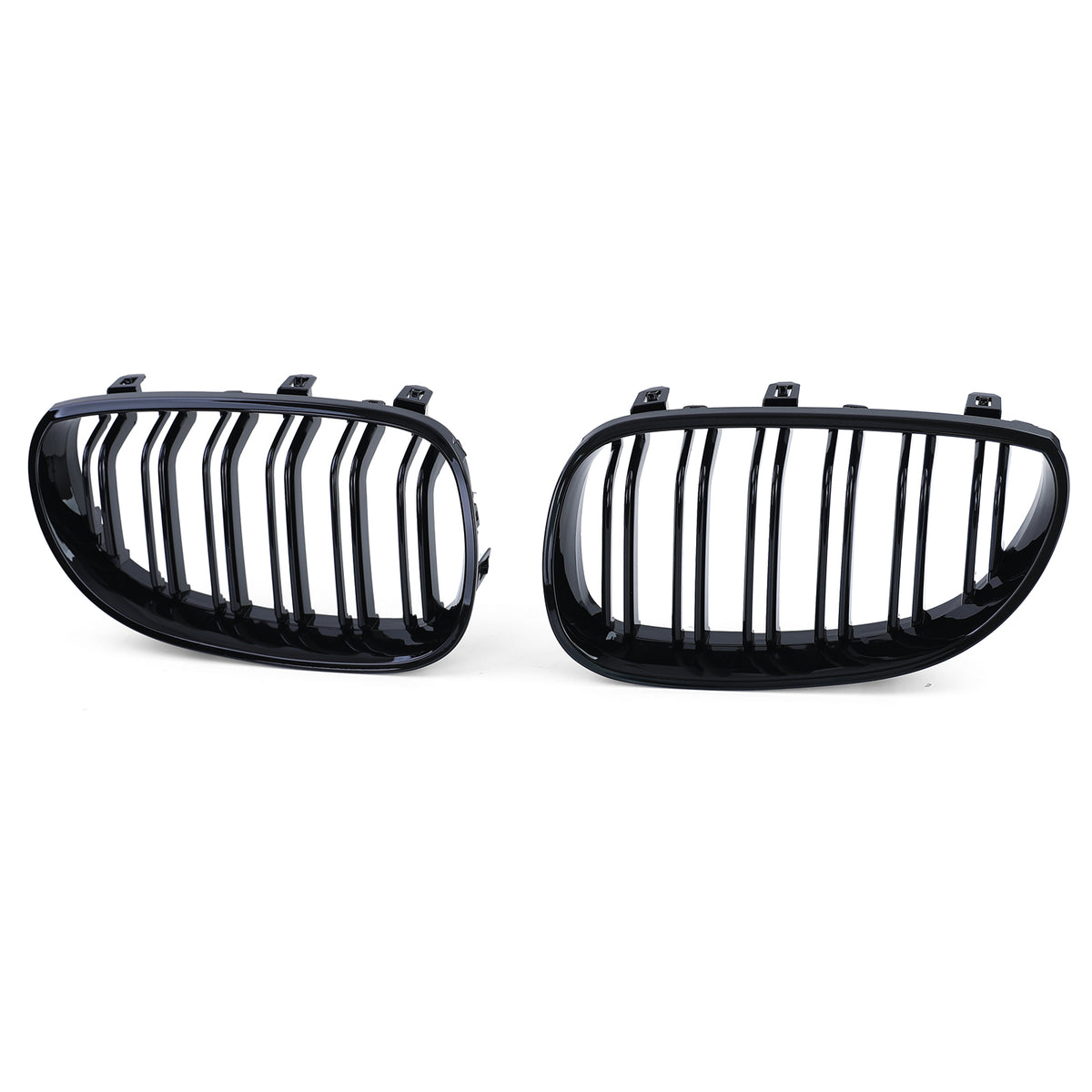 Griglia Doppio Listello Nera Lucida per BMW Serie 5 E60 E61 2003-2010