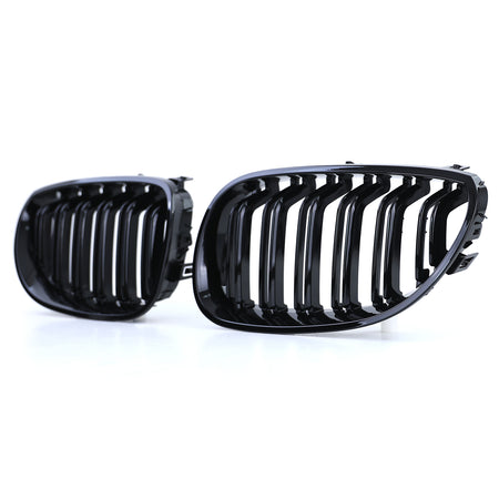 Griglia Doppio Listello Nera Lucida per BMW Serie 5 E60 E61 2003-2010