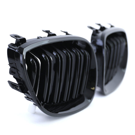 Griglia Doppio Listello Nera Lucida per BMW Serie 5 E60 E61 2003-2010