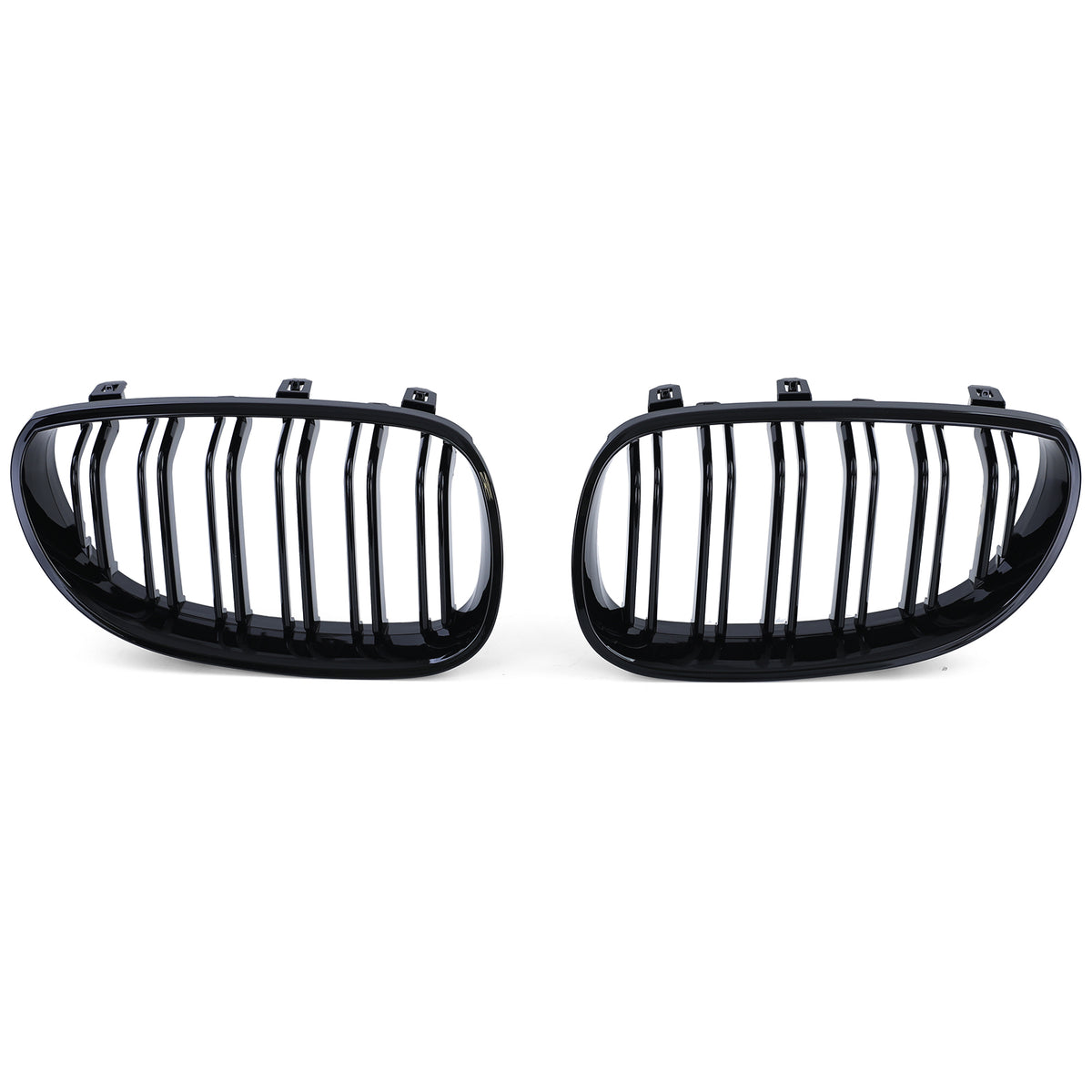 Griglia Doppio Listello Nera Lucida per BMW Serie 5 E60 E61 2003-2010