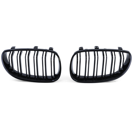 Griglia Doppio Listello Nera Lucida per BMW Serie 5 E60 E61 2003-2010