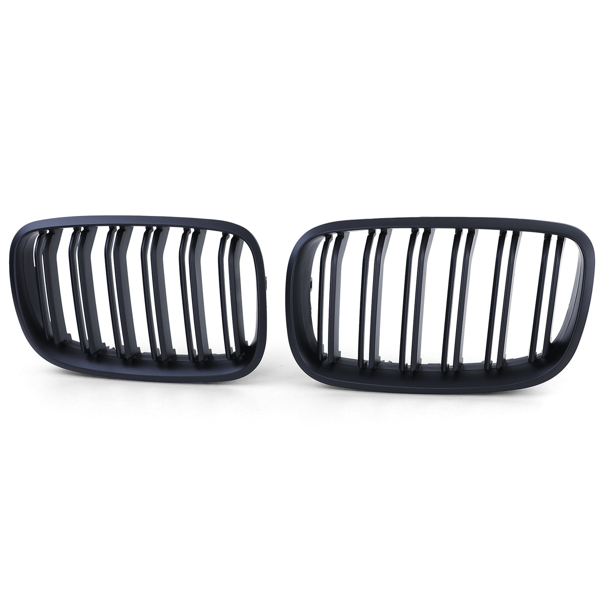 Griglia Doppia Barra Nera per BMW X5 E70 X6 E71 Dal 2006, ABS, Plug & Play