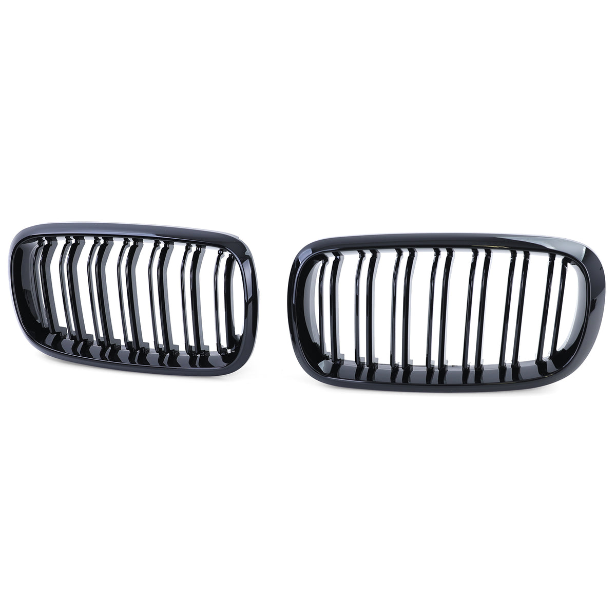 Griglia Doppia Barra Nera Lucida per BMW X5 F15 X6 F16 Dal 2013