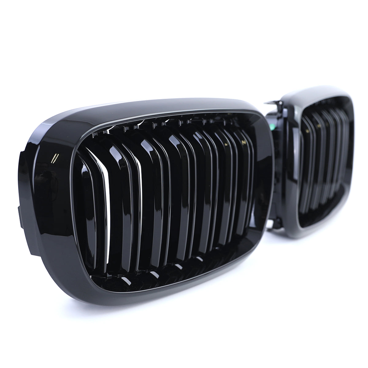 Griglia Doppia Barra Nera Lucida per BMW X5 F15 X6 F16 Dal 2013