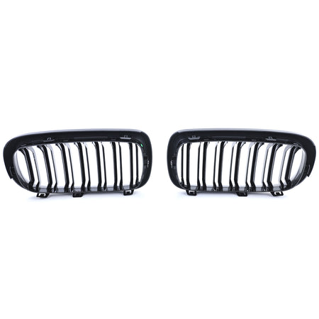 Griglia Doppia Barra Nera Lucida per BMW X5 F15 X6 F16 Dal 2013