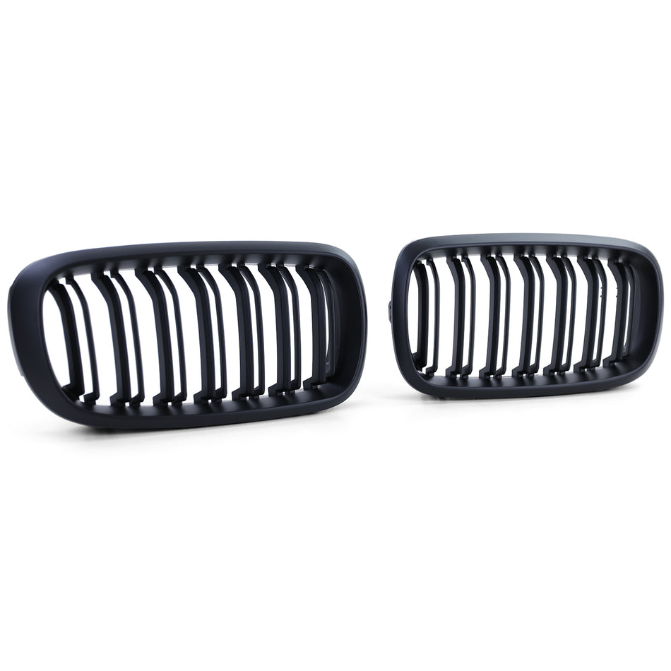 Griglia Sportiva Doppia Barra Nera Opaca per BMW X5 F15 2013-2018 e X6 F16