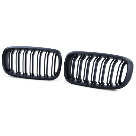 Griglia Sportiva Doppia Barra Nera Opaca per BMW X5 F15 2013-2018 e X6 F16