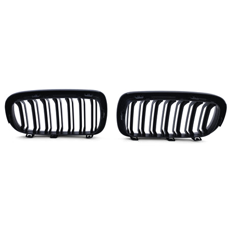 Griglia Sportiva Doppia Barra Nera Opaca per BMW X5 F15 2013-2018 e X6 F16