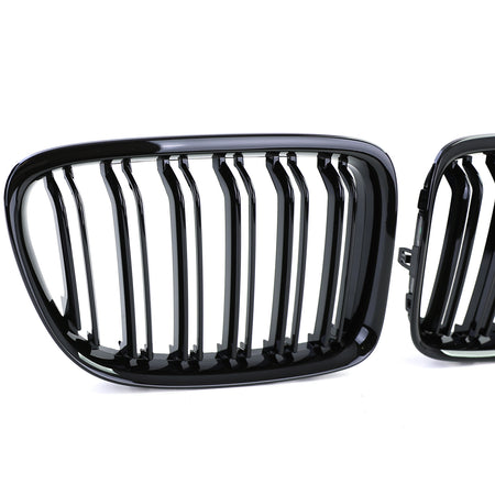 Griglia Sportiva Doppio Ponte Lucida per BMW X1 E84 09-15