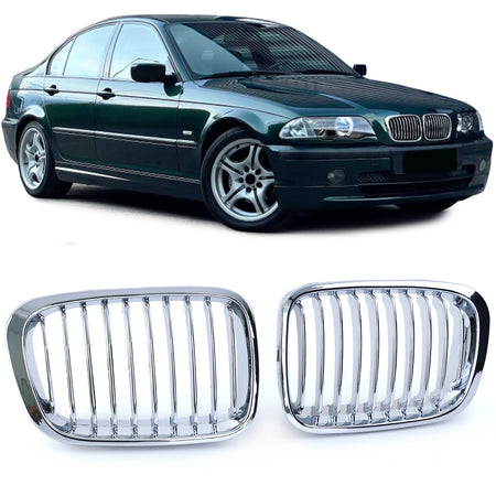 Griglia Anteriore Sportiva Cromata per BMW Serie 3 E46 (1998-2001)