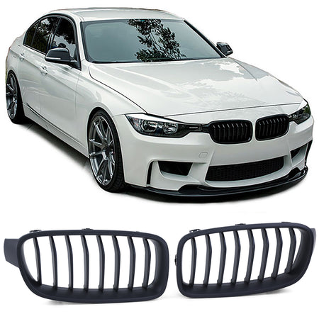 Griglia Anteriore Sportiva Nera per BMW Serie 3 F30 F31 (2011-2019) ABS