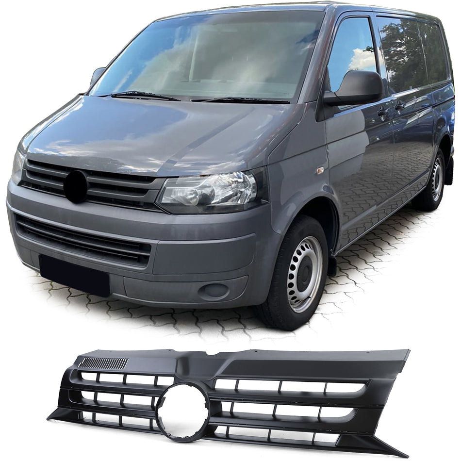 Griglia Nera per Emblema per Volkswagen Bus T5 Furgone 2009-2015