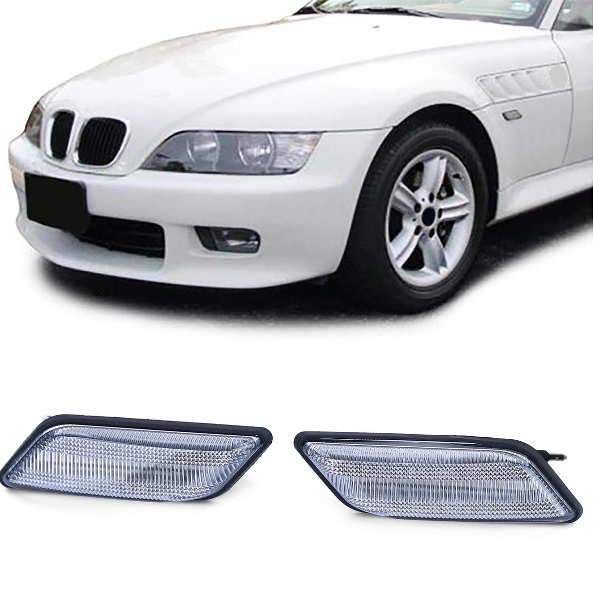 Frecce LED Bianche Coppia per BMW Z3 Roadster 1994-2002 (Coupé, Cabrio)