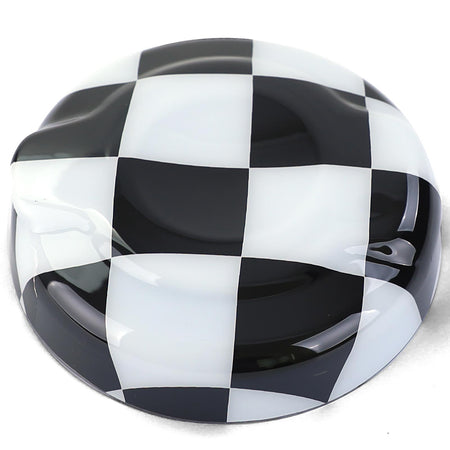 Tankdeckel Copertura Karo Nero Bianco per Mini F55 F56 F57 (2013-2021)