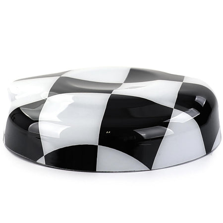 Tankdeckel Copertura Karo Nero Bianco per Mini F55 F56 F57 (2013-2021)