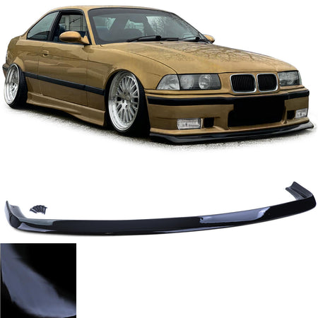 Spoiler Anteriore FATLIP Nero Lucido per BMW Serie 3 E36 (1990-1999) Berlina