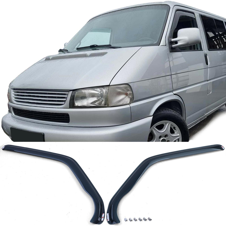 Deflettori Aria Neri Fumè per Volkswagen T4 Bus Transporter (1990-2003)