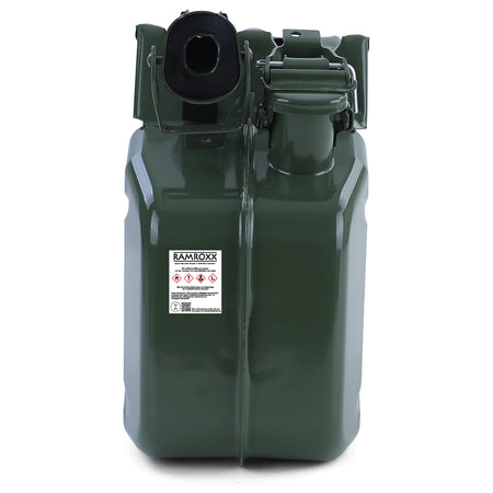10L Tanica Metallo Carburante Benzina Diesel Riserva con Beccuccio Verde