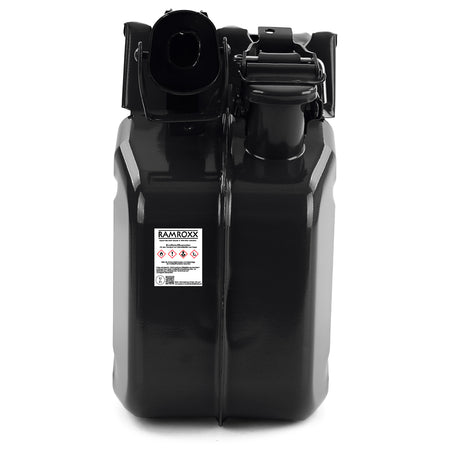 10L Tanica Metallo Carburante Benzina Diesel Riserva con Beccuccio Nero