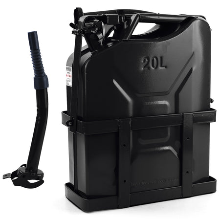 Supporto per Canister Carburante 20L in Metallo con Holder Nero Universale
