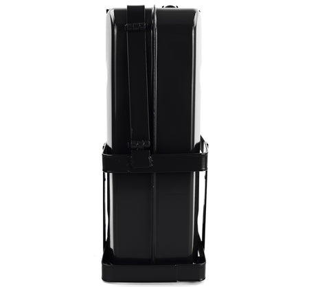 Supporto per Canister Carburante 20L in Metallo con Holder Nero Universale