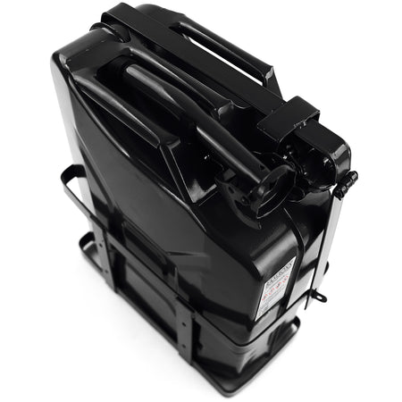 Supporto per Canister Carburante 20L in Metallo con Holder Nero Universale