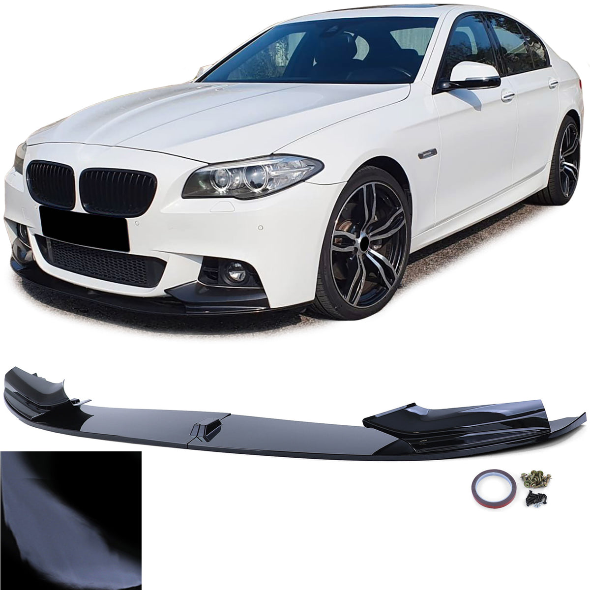 Anteriore Lama Performance Lucido per BMW Serie 5 F10 F11 2010-2017