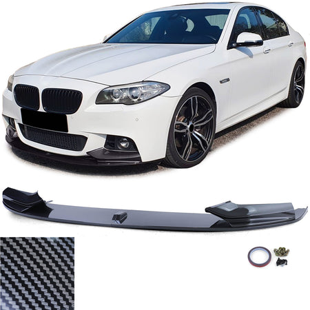 Spoiler Anteriore Effetto Carbonio per BMW Serie 5 F10 F11 (2010-2017) Berlina