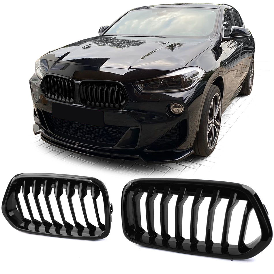 Griglia Sportiva Nera Lucida per BMW X2 F39 2018-2023