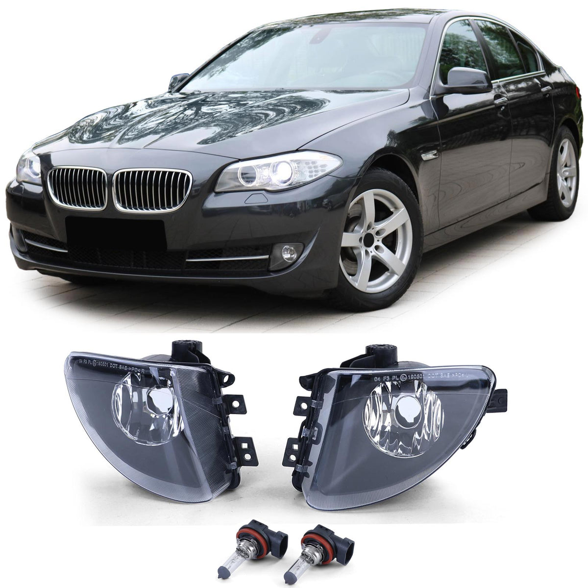 Fendinebbia Set Destro Sinistro per BMW Serie 5 F10 F11 10-13