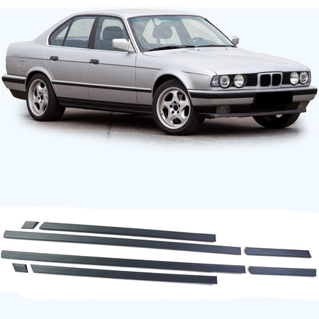 Modanature Set 8 Pezzi per BMW Serie 5 E34 1988-1996, Qualità Originale