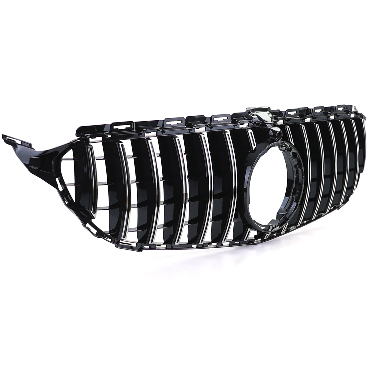 Griglia Sportiva Nera Lucida con Cromature per Mercedes Classe C W205 S205 18-21