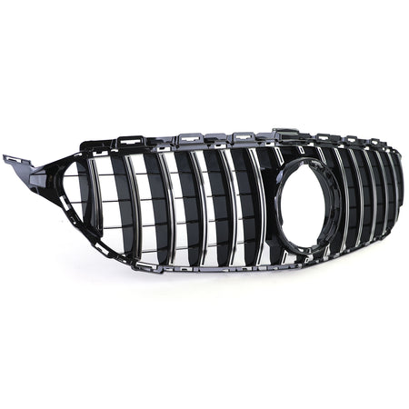 Griglia Sportiva Nera Lucida con Cromature per Mercedes Classe C W205 S205 18-21