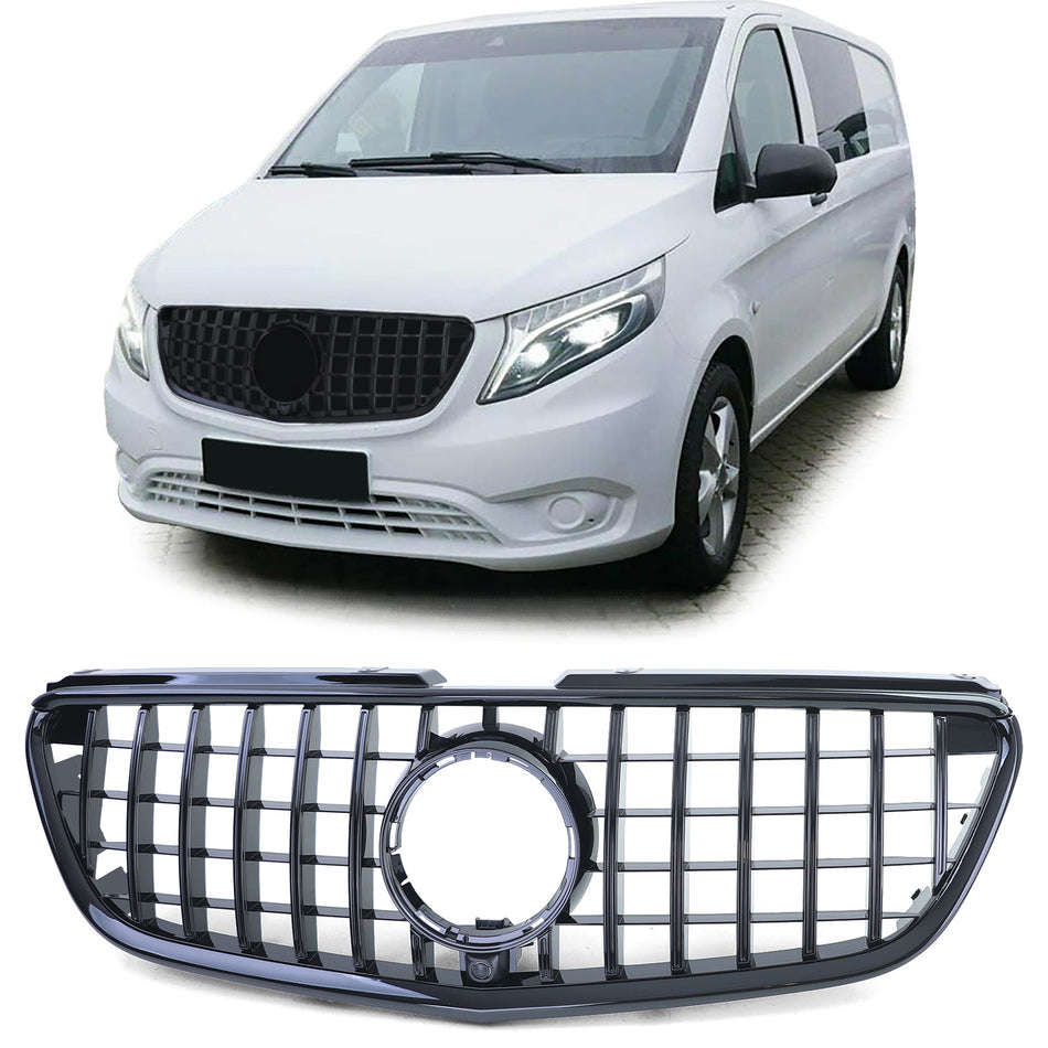 Griglia Sportiva Nera Lucida per Mercedes Vito W447 2014-1209