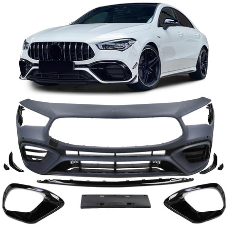 Paraurti Anteriore Sportivo con Zierelementi per Mercedes CLA C118 X118